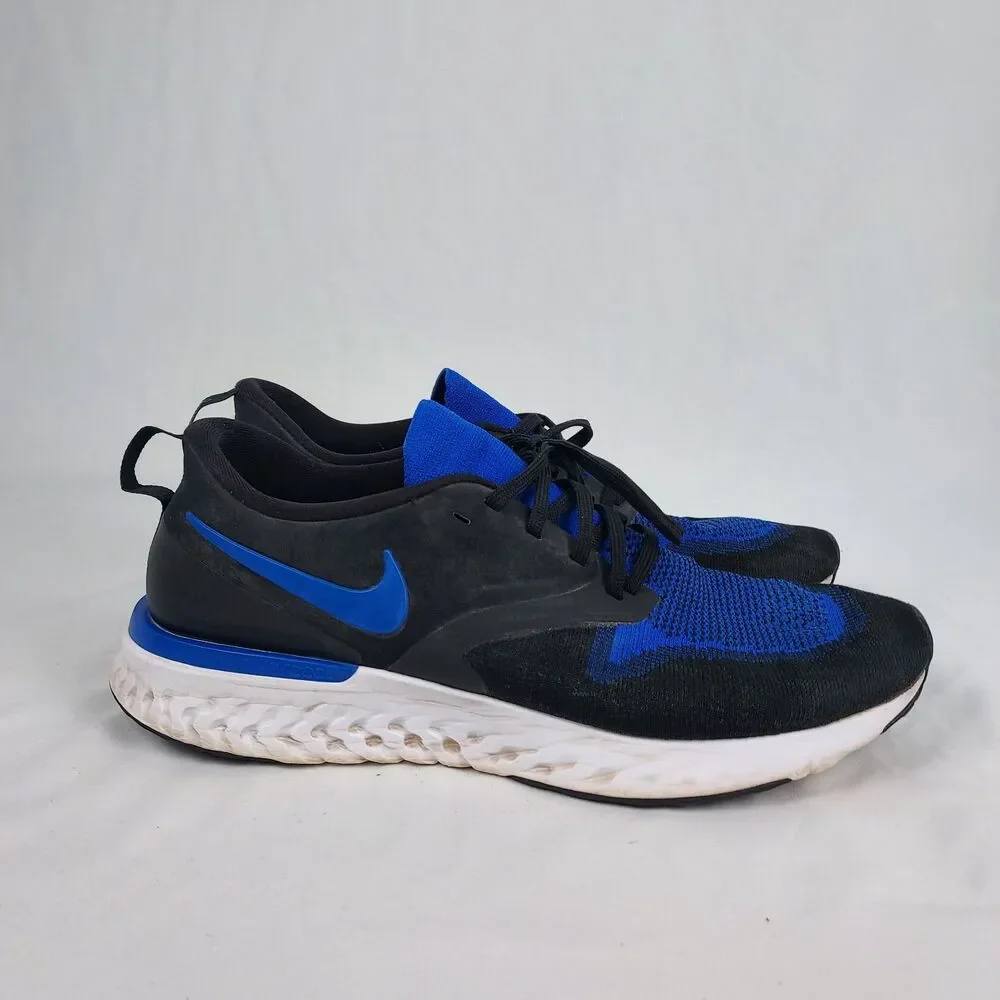 Nike Revolution 5 Mens 13 Running Sneakers Black Blue Lightweight Shoes